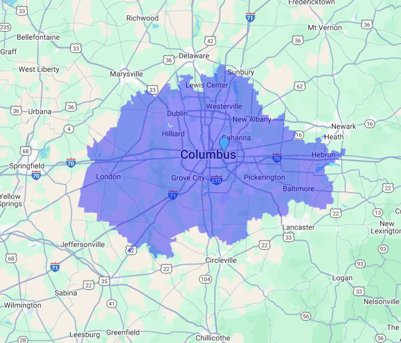 Service area of Leisure Pools Boston North: Concord, MA and surrounding counties