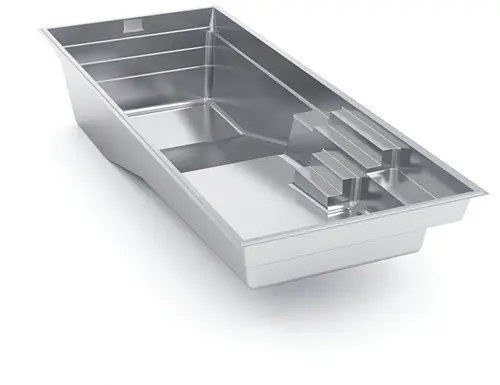 Leisure Pools Columbus Ohio The Grand fiberglass pool large rectangular shape 3D Image