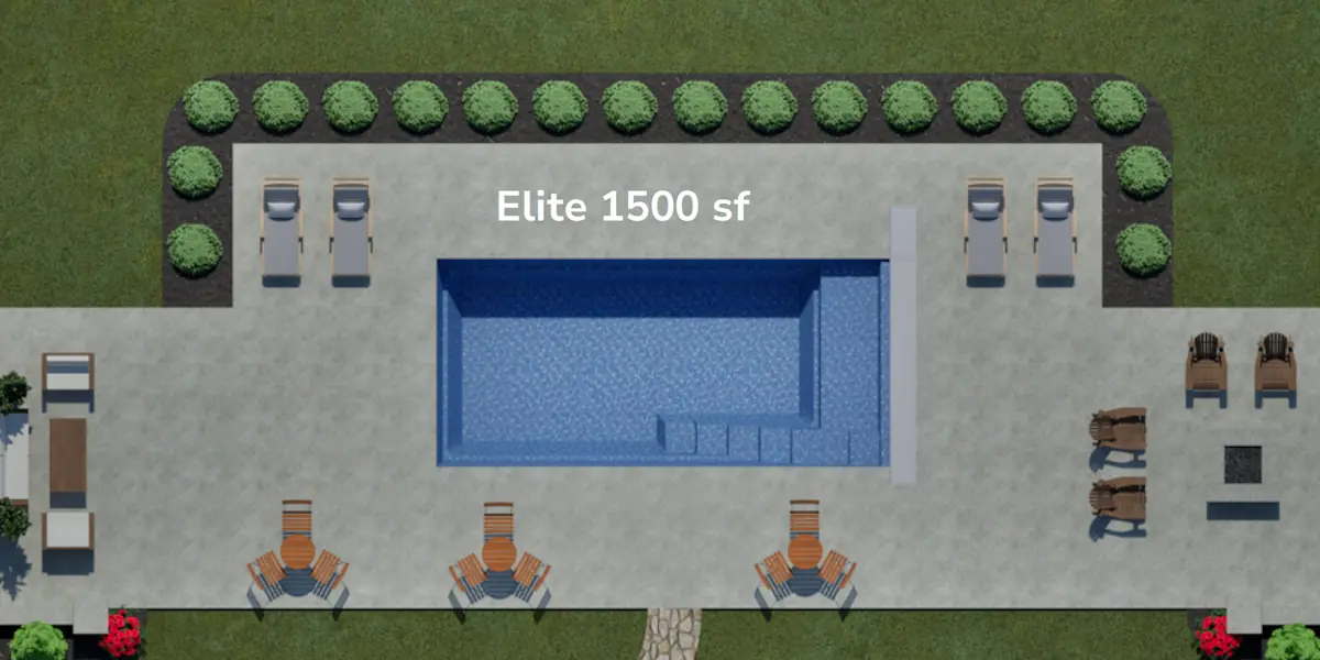 elite-1500 The Elite pool with 600 ft patio