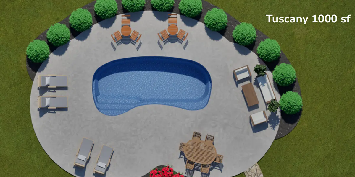 tuscany-1000 The Tuscany pool with 10`00 ft patio
